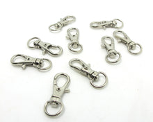 Charger l&#39;image dans la galerie, 10 Pieces 33mm Silver Swivel Clasp|Keychain Ring With Bold Clasp|Metal Lobster Claw Clasp Findings|Jewelry Making|Accessories Craft Supplies