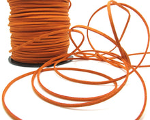 画像をギャラリービューアに読み込む, 5 Yards 2.5mm Faux Suede Leather Cord|Orange|Faux Leather String Jewelry Findings|Microfiber Craft Supplies
