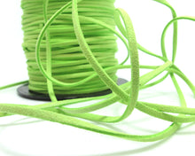 Load image into Gallery viewer, 5 Yards 2.5mm Faux Suede Leather Cord|Lime Green|Light Green|Faux Leather String Jewelry Findings|Microfiber Craft Supplies