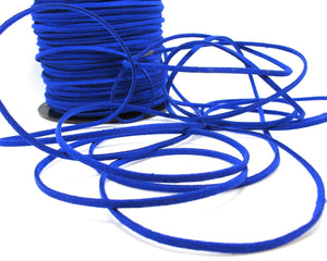 5 Yards 2.5mm Faux Suede Leather Cord|Blue|Faux Leather String Jewelry Findings|Microfiber Craft Supplies