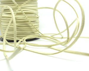 5 Yards 2.5mm Faux Suede Leather Cord|Beige|Ivory||Faux Leather String Jewelry Findings|Microfiber Craft Supplies