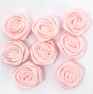 15 Pieces 1 Inch Satin Ribbon|Rose Flowers|Craft Supplies|Doll Boutique|Hair Accessory Material|Bow|Decoration|Carnation|JPL03