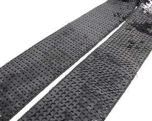 2 Yards 2 Inches Black Sequined Shinny Trim|Fabric Depo Trim|Quilting Supplies|Embellishment|Prom Dress Deco|Decorative Trim|Dress Border
