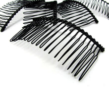 Load image into Gallery viewer, 10 Pieces 20 Teeth BLACK Hair Comb|Wire Comb|Hair Comb Supplies|Hair Accessories|Head Supplies|BLACK Metal Comb