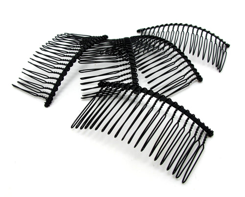 10 Pieces 20 Teeth BLACK Hair Comb|Wire Comb|Hair Comb Supplies|Hair Accessories|Head Supplies|BLACK Metal Comb