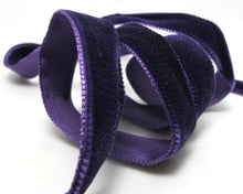 画像をギャラリービューアに読み込む, 2 Yards 16mm 5/8 Inch Purple Single Sided Velvet Ribbon|Velvet Trim|Embellishment|Sewing Supplies|Headband Accessories|Fascinator