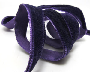 2 Yards 16mm 5/8 Inch Purple Single Sided Velvet Ribbon|Velvet Trim|Embellishment|Sewing Supplies|Headband Accessories|Fascinator