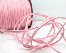 Load image into Gallery viewer, 5 Yards 2.5mm Faux Suede Leather Cord|Pink|Faux Leather String Jewelry Findings|Microfiber Craft Supplies