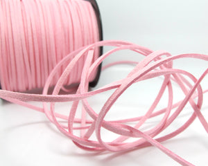 5 Yards 2.5mm Faux Suede Leather Cord|Pink|Faux Leather String Jewelry Findings|Microfiber Craft Supplies