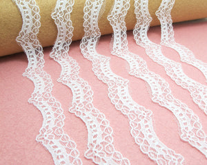 3 Yards 3/4 Inches Floral Off White Lace Trim|Floral Embroidery Trim|Bridal Supplies|Handmade Supplies|Sewing Trim|Scrapbooking Decor