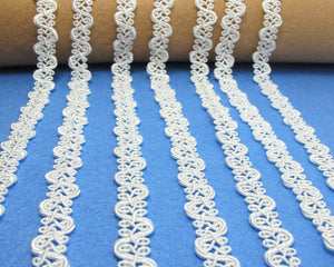 2 Yards 1/2 Inches Japan Made Rayon Off White Woven Braid Trim|Embroidery Trim|Bridal Supplies|Craft Supplies|Sewing Trim|Scrapbooking