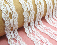 画像をギャラリービューアに読み込む, 3 Yards 3/4 Inches Floral Off White Lace Trim|Floral Embroidery Trim|Bridal Supplies|Handmade Supplies|Sewing Trim|Scrapbooking Decor