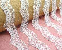 Charger l&#39;image dans la galerie, 3 Yards 3/4 Inches Floral Off White Lace Trim|Floral Embroidery Trim|Bridal Supplies|Handmade Supplies|Sewing Trim|Scrapbooking Decor