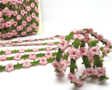 Load image into Gallery viewer, 2 Yards Pink Beanie Shape Color Woven Rococo Ribbon Trim|Decorative Floral Ribbon|Scrapbook Materials|Decor|Craft Supplies