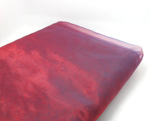 1 Yard 57 Inches Organza Fabric|Purple/Red|Shiny Sparkle Decorative Fabric|Event Home Decor