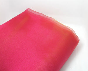1 Yard 57 Inches Organza Fabric|Orange/Red|Shiny Sparkle Decorative Fabric|Event Home Decor
