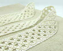 画像をギャラリービューアに読み込む, CLEARANCE|10 Yards 1 Inch Ivory Floral Lace Trim|Lace Embellishment|Lace Edging|Doll Trim|Decorative Lace|Scrapbooking Lace