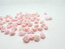 画像をギャラリービューアに読み込む, 30 Pieces 10mm Tiny Satin Rose Flower BudsPink|Flower Applique|Fabric Flower|Baby Doll|Craft Bow|Accessories Making