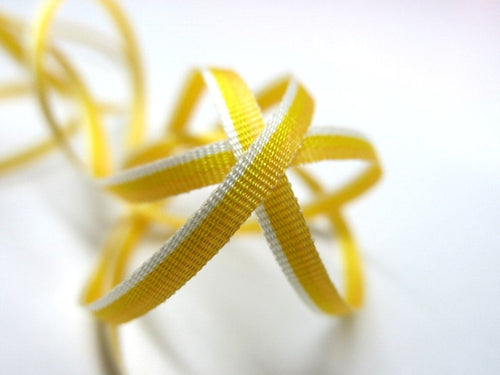 10 Yards 4mm Ombre Ribbon Trim|Yellow Narrow|Polyester|Doll Trim|Embellishment|Bow Flower Supplies