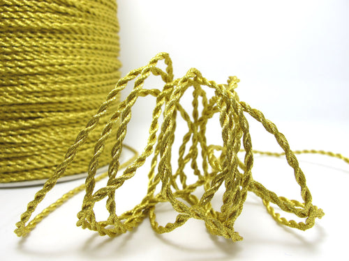 CLEARANCE|20 Yards 2mm Metallic Gold Rope String|Shiny Cord|Rope|Decorative Rope Cord|Handle Cord|Craft Supplies|Gift Wrap Packaging